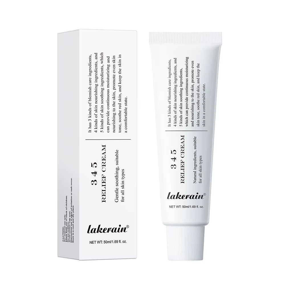 345 Relief Cream Comprehensive Solution to Skin Problems Anti-Sugar and Antioxidant Brightening Skin Improving Acne Marks Moistu